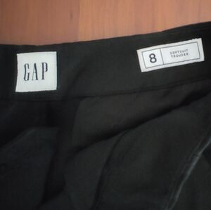 Gap womens BLACK slacks size US 8 (330) 'linen Feel'